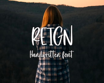 Reign カリグラフィーフォント | サンセリフフォント | 楽しいフォント | クラフトフォント | Glowforge フォント | Procreate フォント | Cricut フォント | 手書きフォント