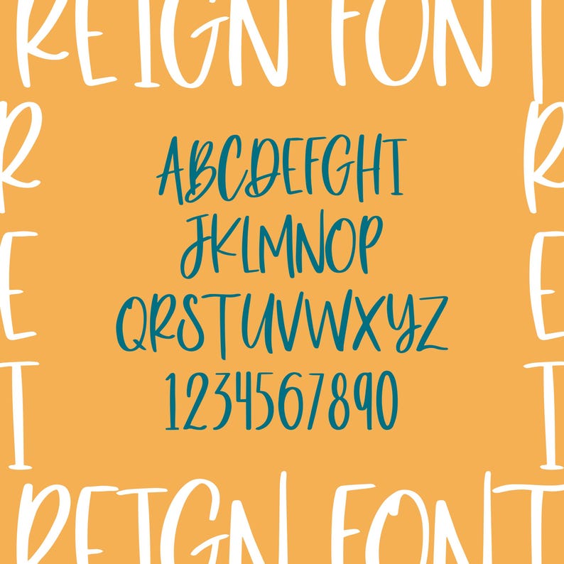 Reign Calligraphy Font | San Serif Fonts | Fun Font | Crafting Fonts ...
