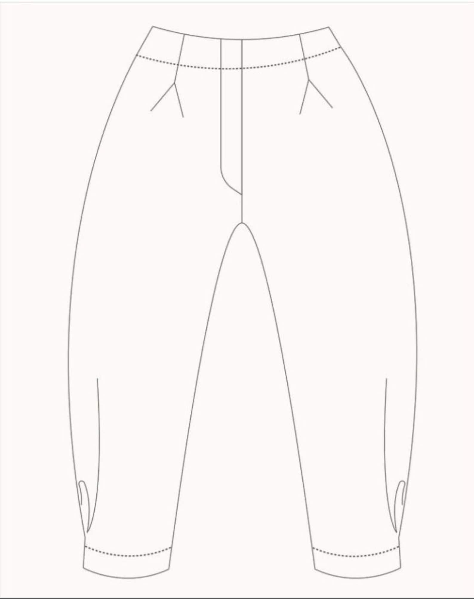 Kiki Balloon Pants PDF Sewing Pattern by Claudette Joseph Etsy UK