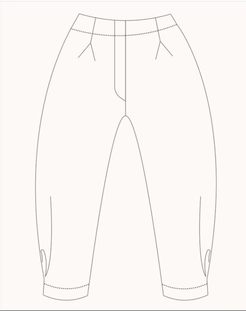 Kiki Balloon Pants PDF Sewing Pattern by Claudette Joseph | Etsy UK