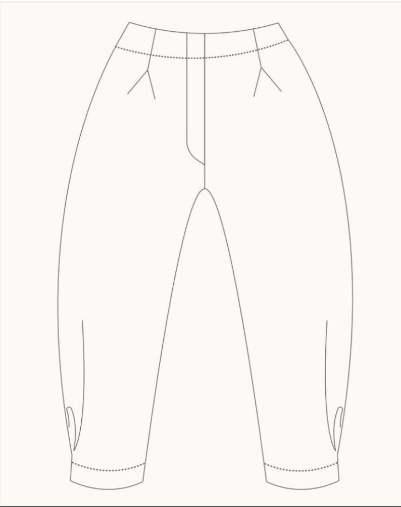 Kiki Balloon Pants PDF Sewing Pattern by Claudette Joseph Etsy UK