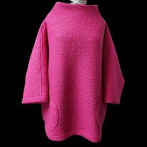 Boiled Wool Boat Neck Artist Smock