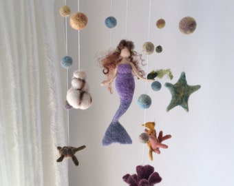 mermaid crib mobile