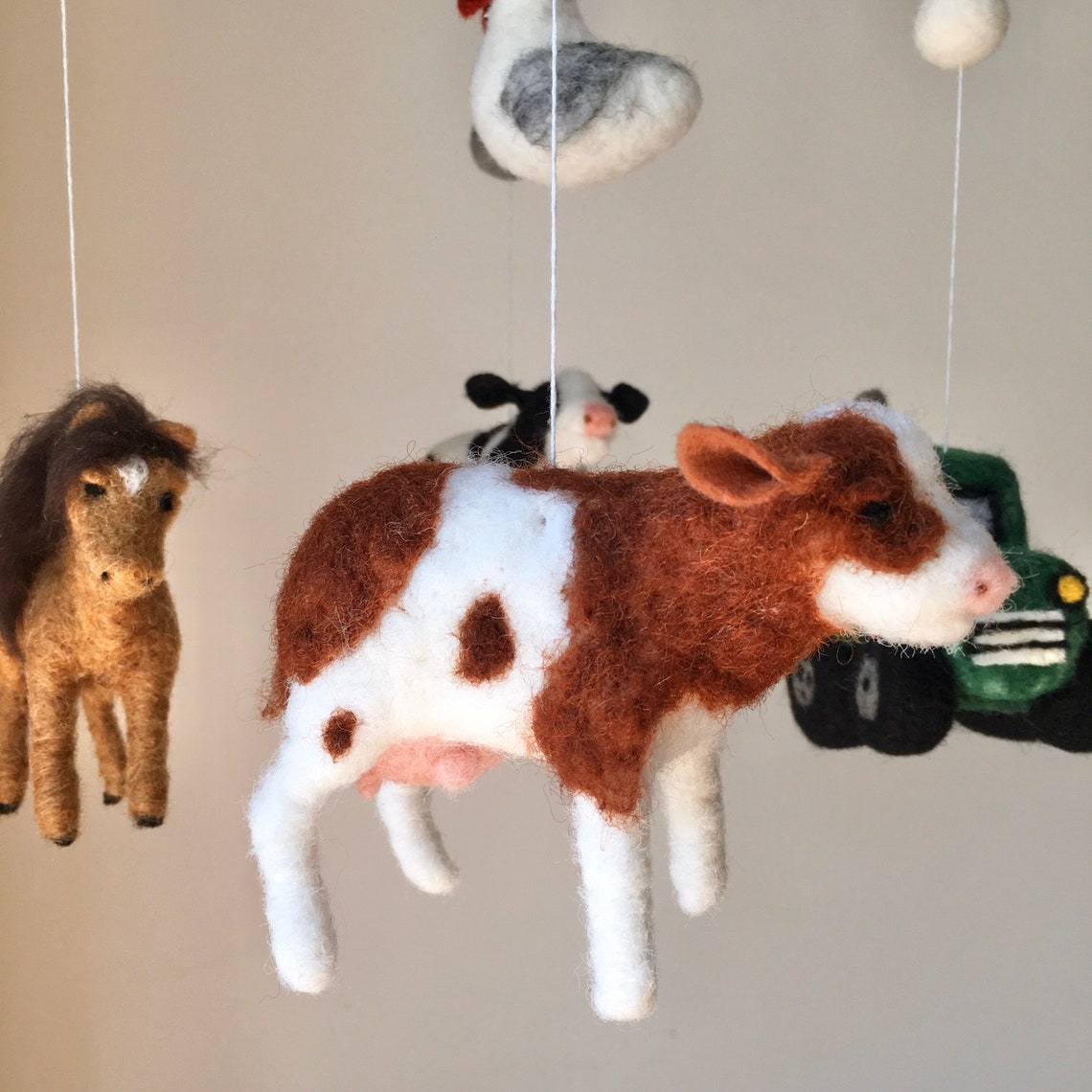 Farm baby mobile Animal mobile Farm nursery Farm crib Etsy