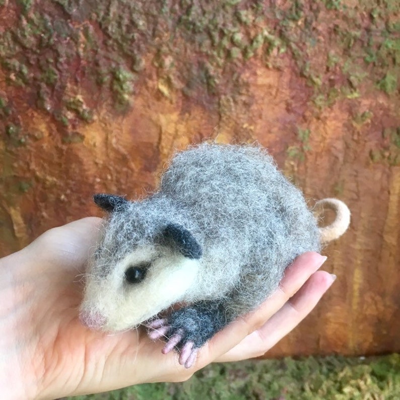 Cute Needle Felted Possum Realistic Animal. Etsy