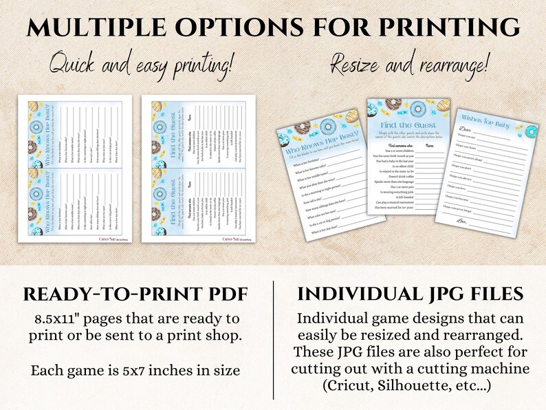 Sweets Printable Games Bundle | 15 Shower Group Activities | Sweet Boy ...