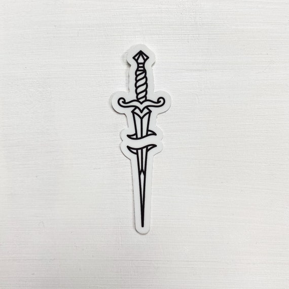 Sword Vinyl Sticker Etsy