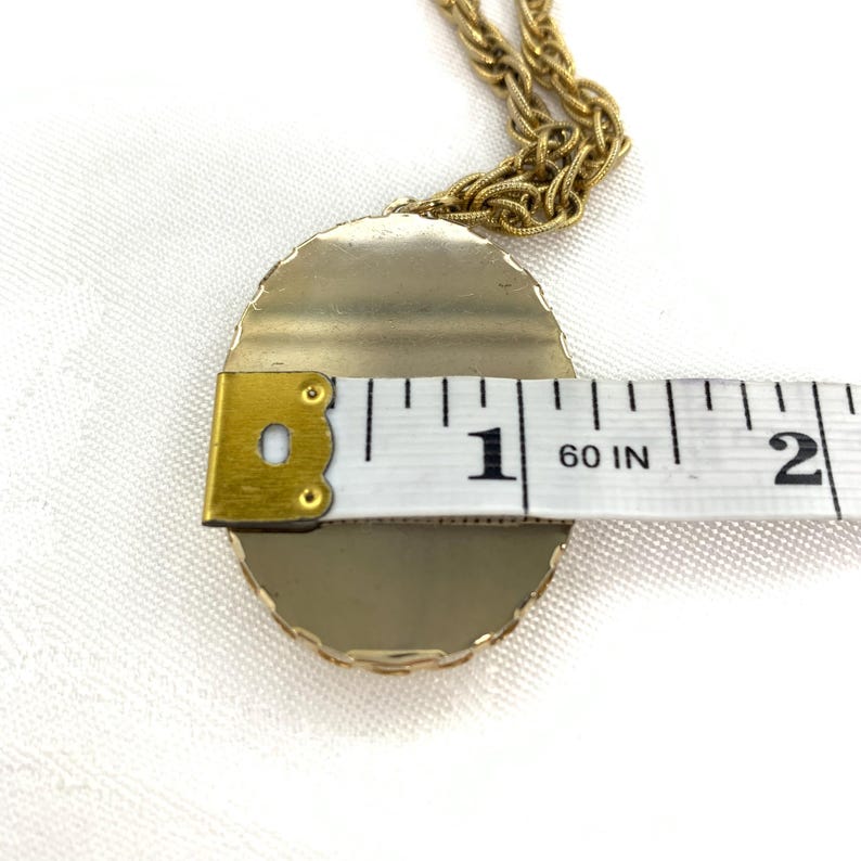 Vintage Pendant Necklace Schnauzer Dog Image Faux Scrimshaw Acrylic