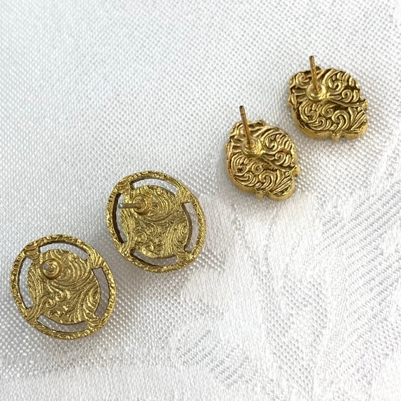 Vintage Earrings 1928 Jewelry Co. Two Pair Porcel… - image 7