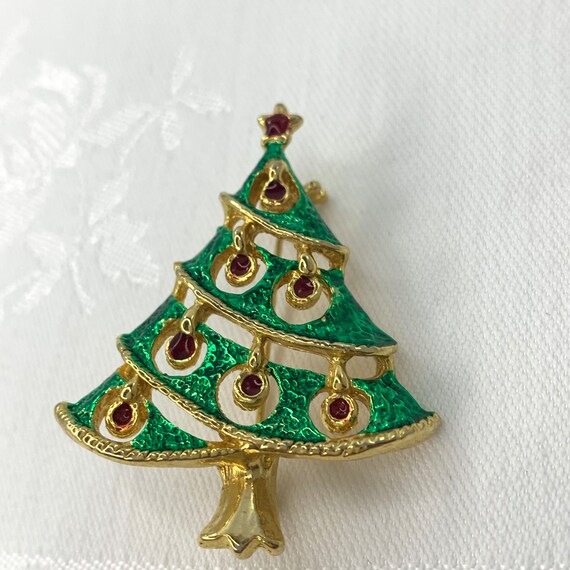 Vintage Christmas Brooches (4) Rudolph Reindeer Santa… Gem