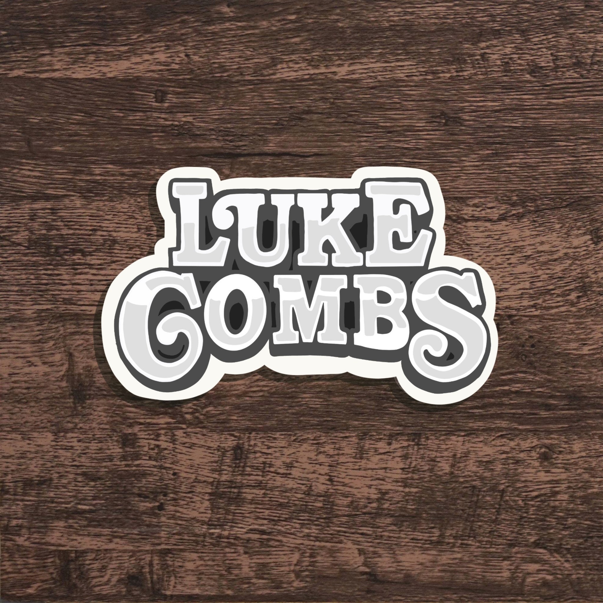 Luke Combs Logo Sticker Luke Combs Sticker Luke Combs Etsy
