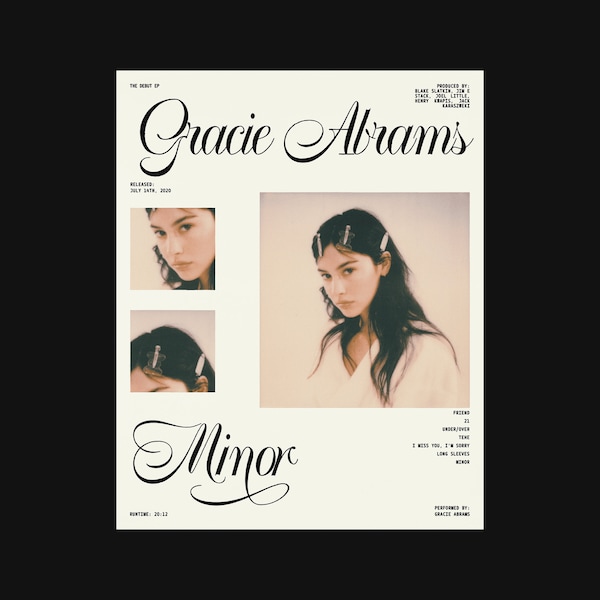 Gracie Abrams Minor Album Poster