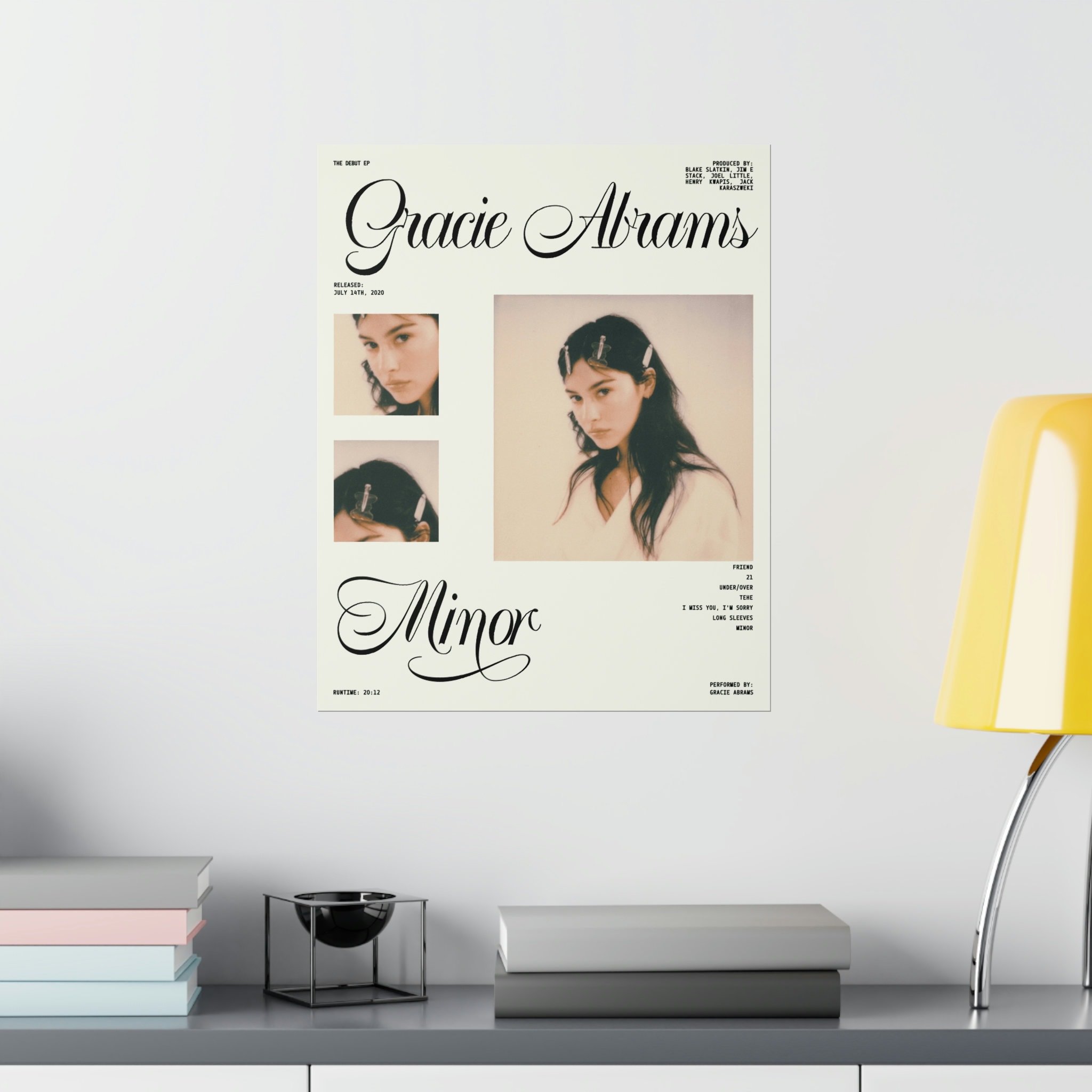 Gracie Abrams Minor Album Poster Etsy 