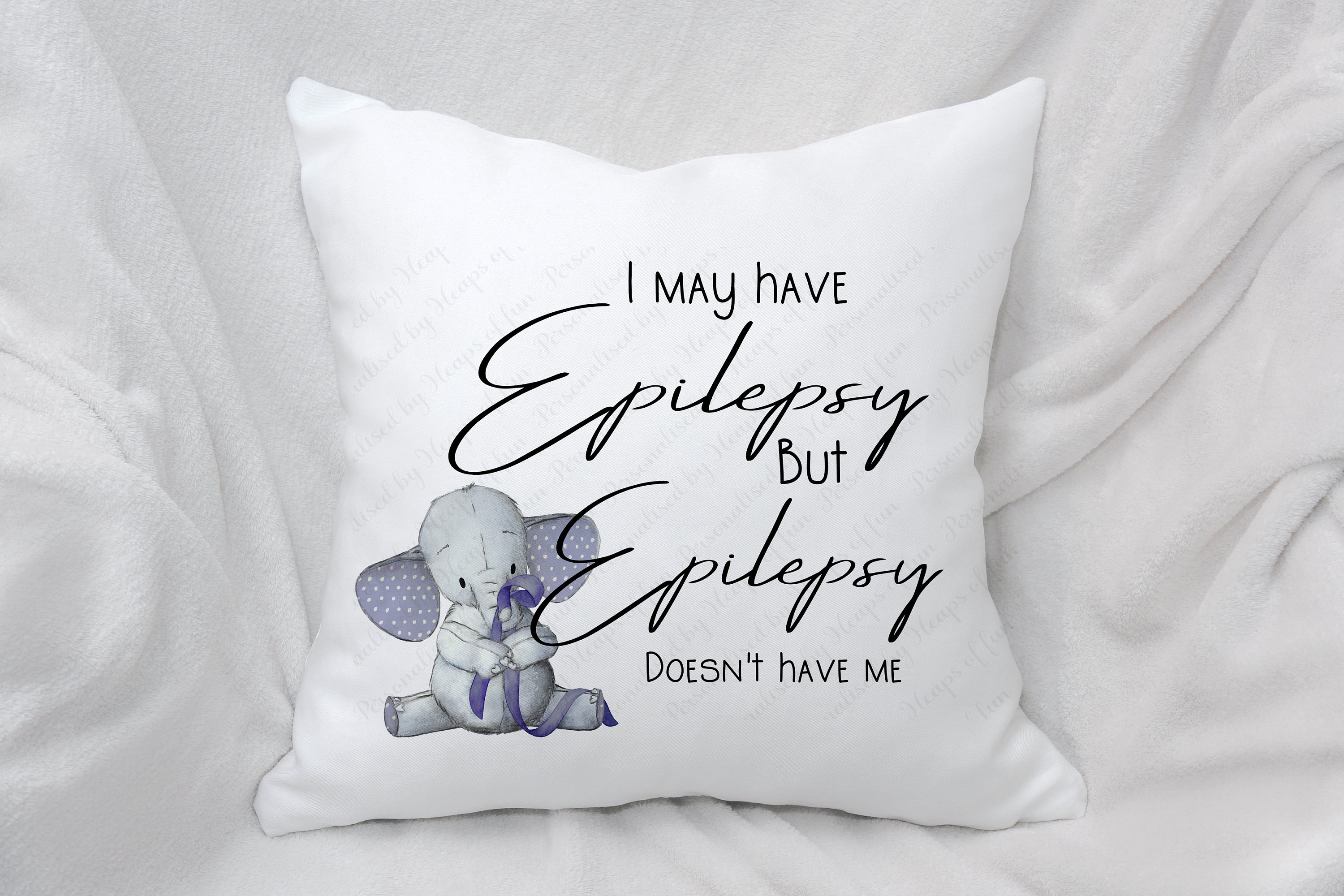 Personalised Epilepsy Awareness Pillow Etsy
