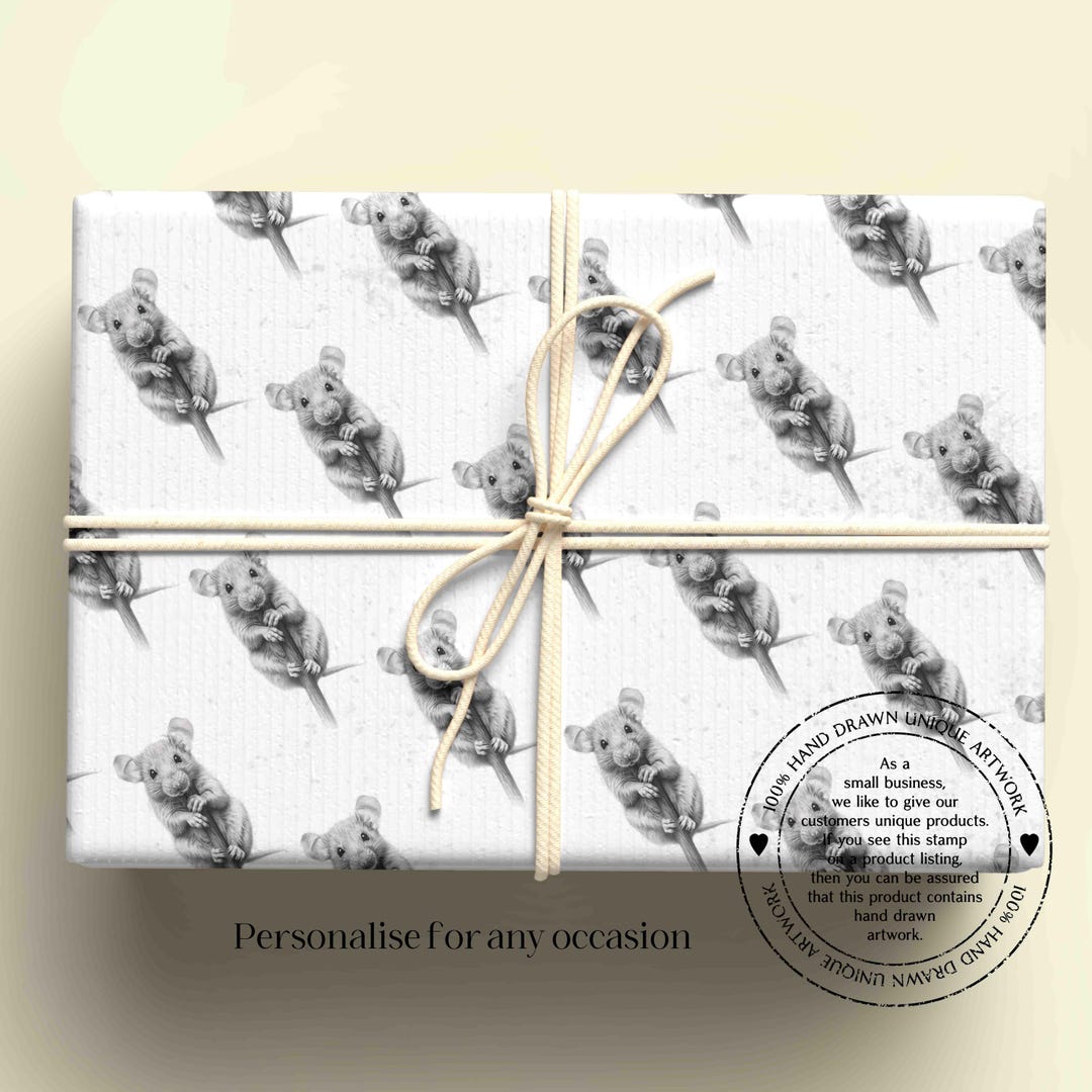 Rat Waping Rat Wrapping Paper, Personalised Gift Wrap, Birthday Wrapping Paper - Etsy