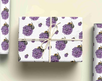 Bee Wrapping Paper, Personalised Gift Wrap