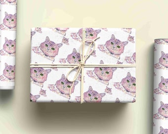Cat Wrapping Paper, Personalised Gift Wrap