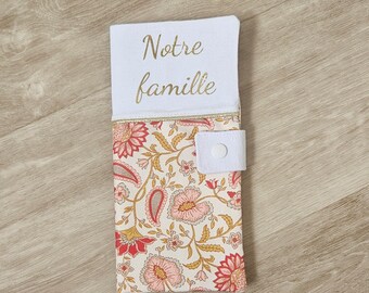 Protège livret de famille personnalisé. Cadeau de naissance, cadeau de mariage.