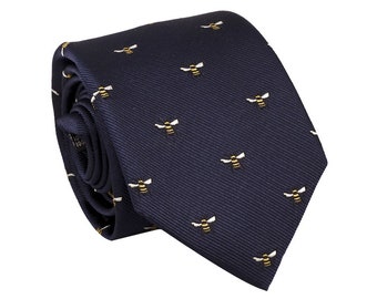 Blue Bee Tie