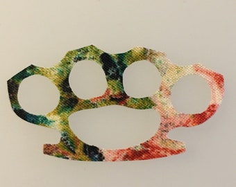 Brass Knuckles Iron-on Patch