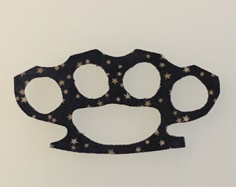 Brass Knuckles Iron-on Patch