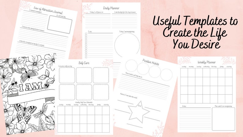 Manifestation Journal Templates - 7 Steps To Make Your Very Own