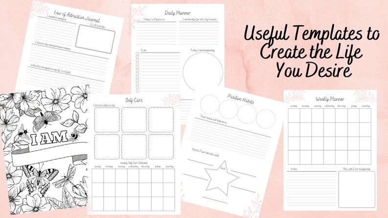 Manifestation Journal Templates - 7 Steps To Make Your Very Own