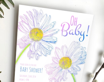 Oh Baby! Gender Neutral Baby Shower Celebration Invitation