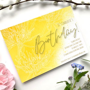 Mum Birthday Party Invitation Template