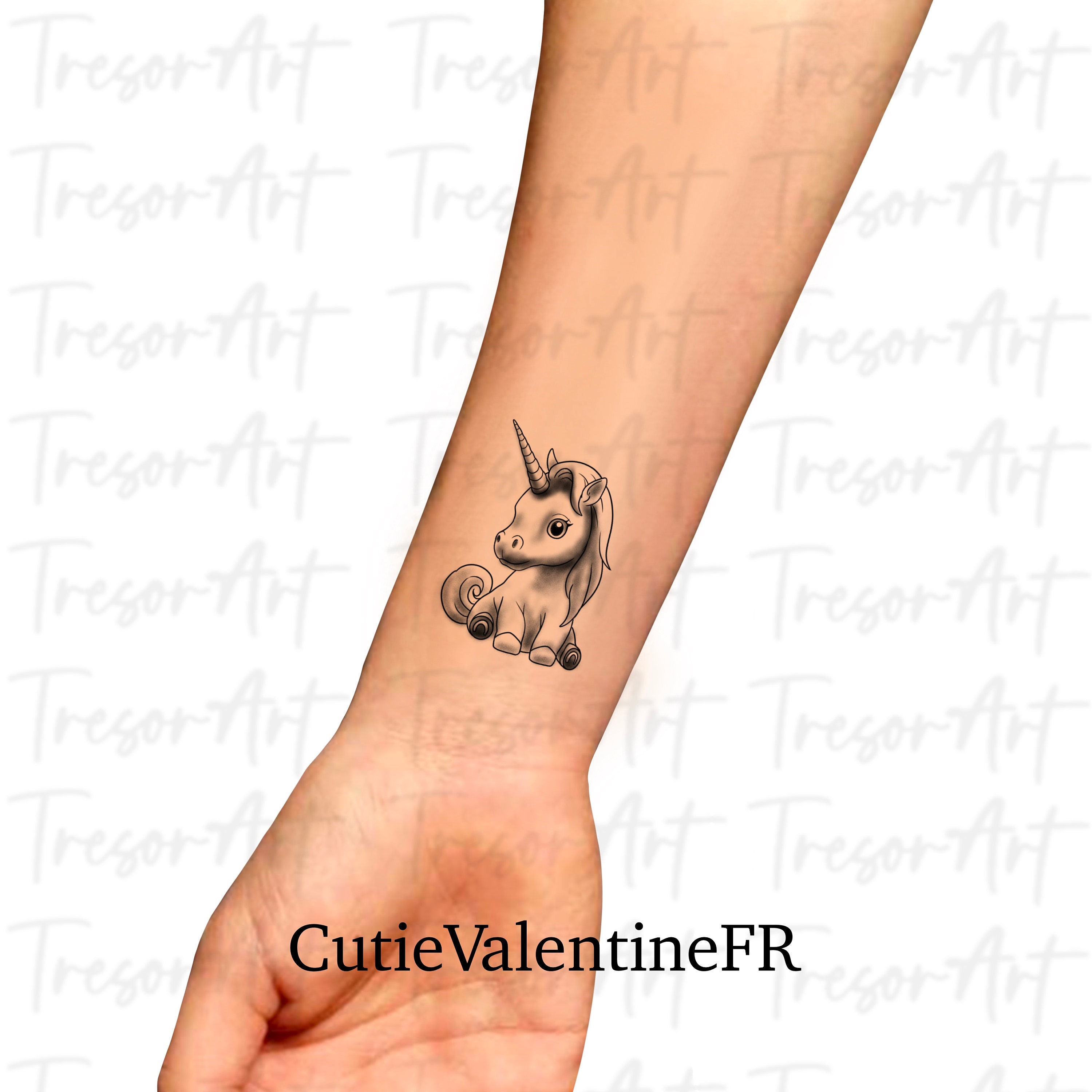 Small Unicorn Tattoo - Etsy
