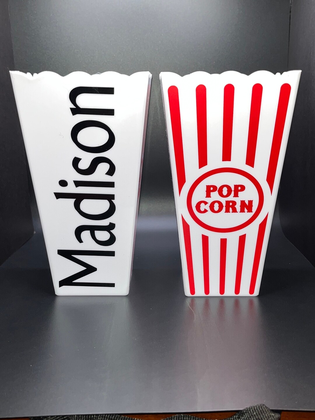 Personalized Popcorn Tub. Personalized Popcorn Bucket. Movie Night