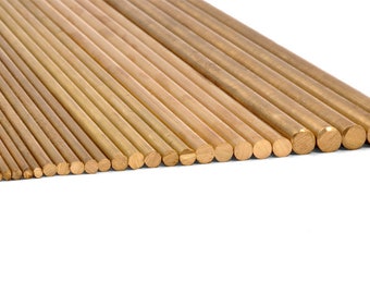1//2 Free Machining Brass .5/" Alloy 360 Round Bar x 12/" Brass Rod