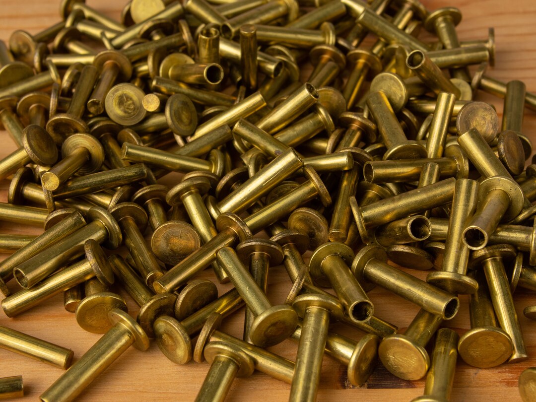 Brass Cutlery Rivets for Knife Making 7.93mm 25ct, 50ct, & 100ct Etsy