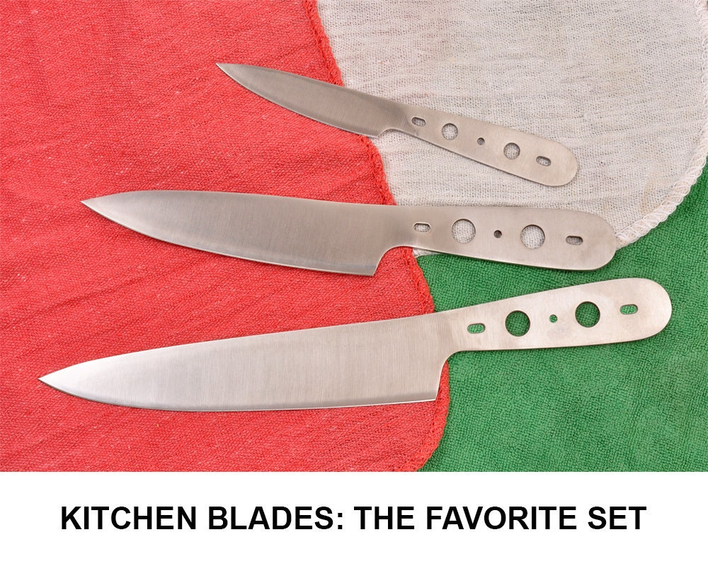 Favorite Set of Kitchen Knife Blanks Etsy