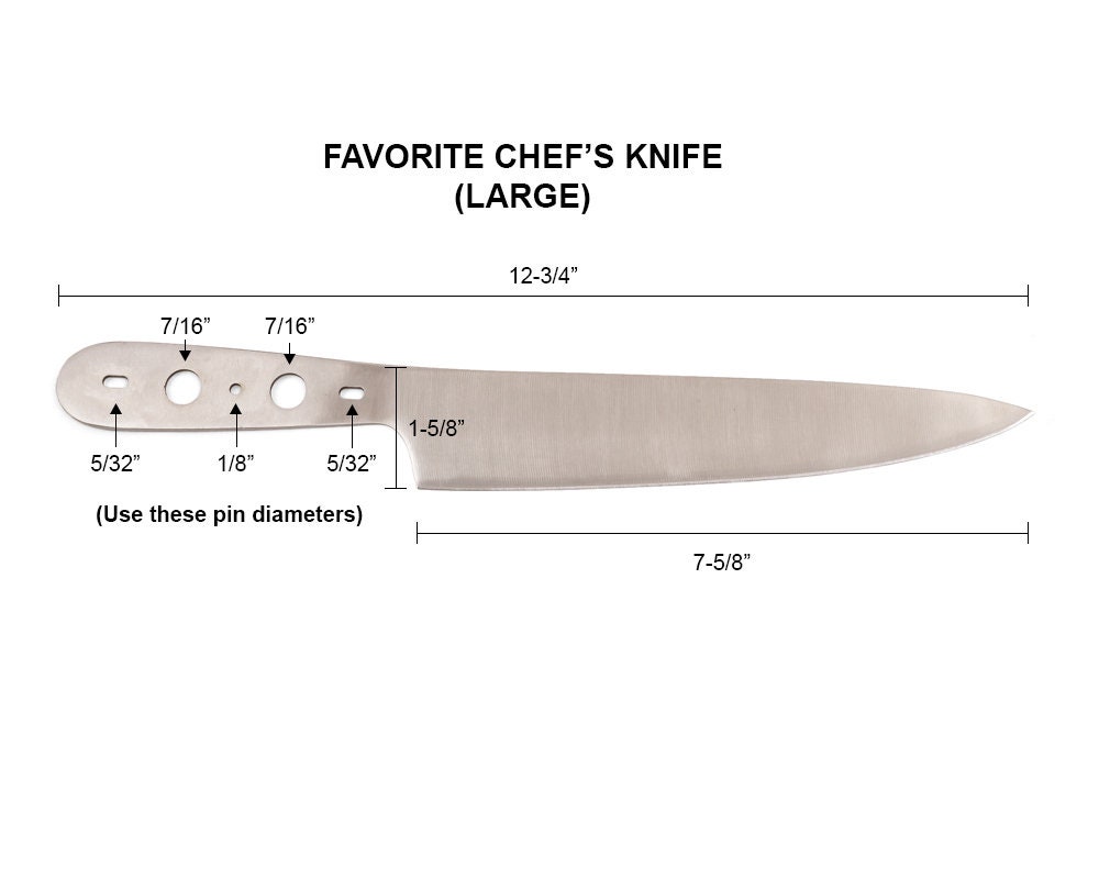 Favorite Set of Kitchen Knife Blanks Etsy
