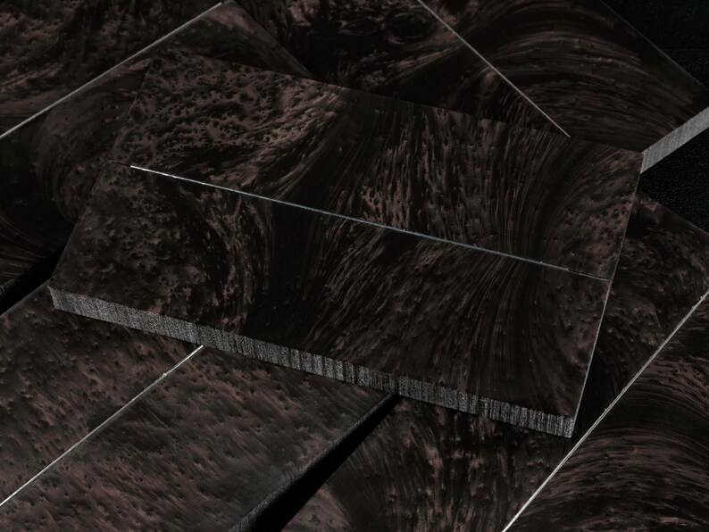 Acrylic Knife Handle Material Ebon Pearl Etsy