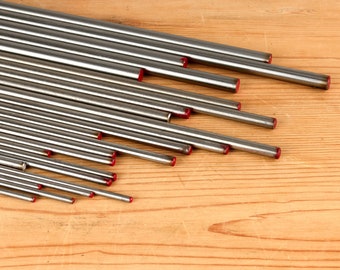 5 Packs of 303 Stainless Steel Rods -- Various Diameters, 12" Long