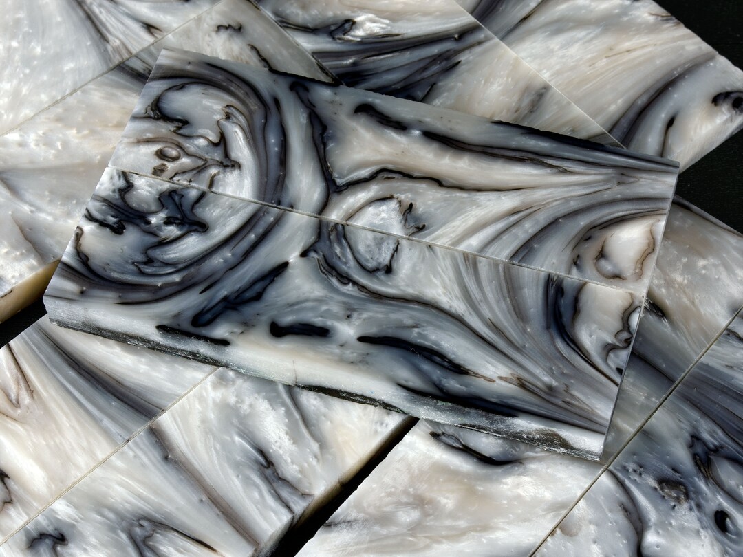 Acrylic Knife Handle Material Marbled Pearl Etsy