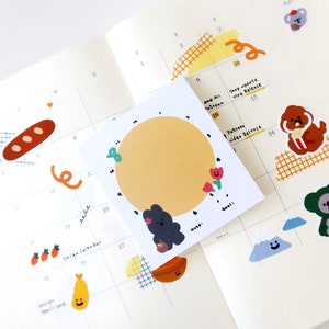 Blocco note Orologio Coniglio / 50 fogli di note, blocchi note, blocchi note di carta, promemoria Coniglietto