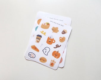 Smile Fall Sticker Sheet | Autumn Stickers, Planner Stickers, Diary Stickers, Journal Stickers, Seasonal Stickers, Schedule Stickers