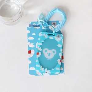 Kala Koala na Primavera Porta-cartões | Porta-cartões de acrílico fofo, porta-cartões Koala, porta-cartões Sky, porta-cartões fotográficos KPOP