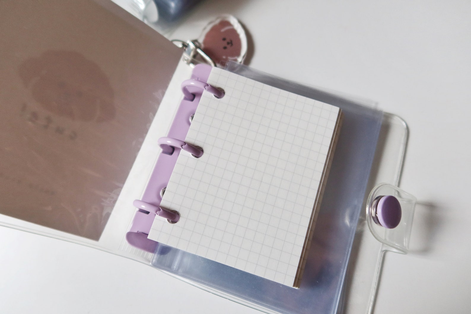 Three ring binder journal Puppy Transparent PVC binder Etsy