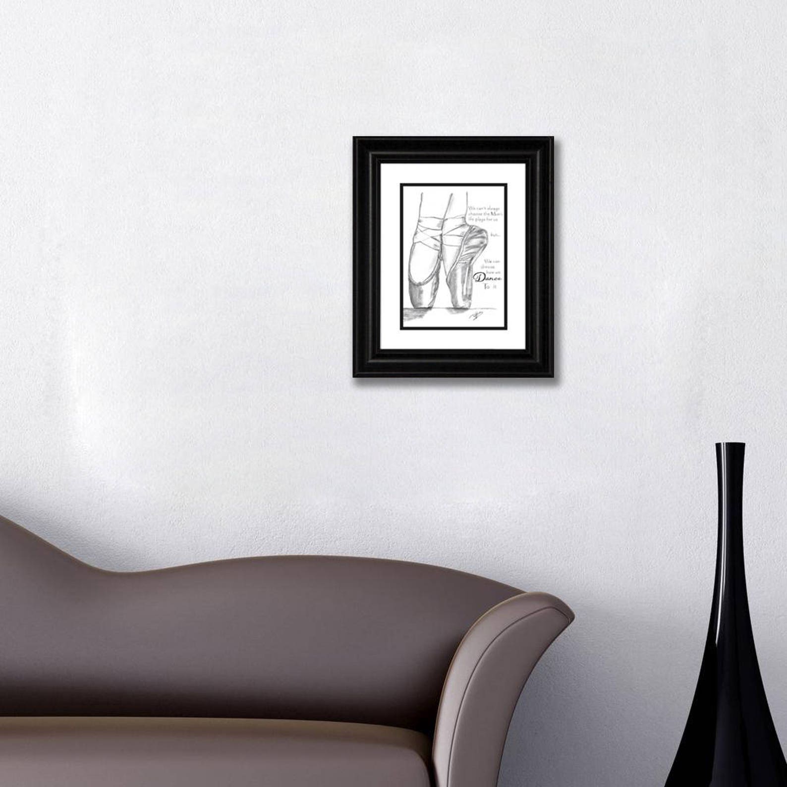 ballet shoes print, printable art ballet shoes print, printable art