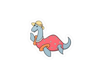 Nessie / Adhesivo de vinilo cortado a besos / Monstruo del lago Ness