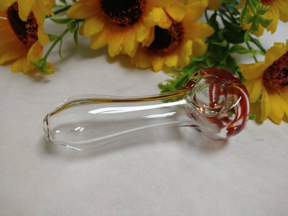 Hand Pipe Tobacco Glass Smoking Bowl Etsy
