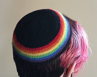 Schwarze LGBT Kippah