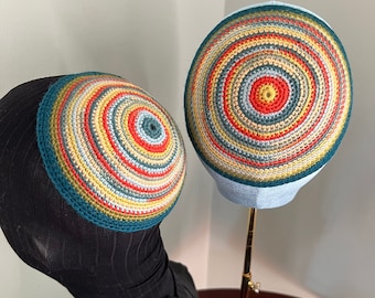 Striped Kippah