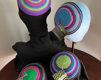 Fun lively colored Kippot