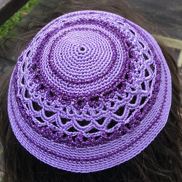 Sparkling lace kippah