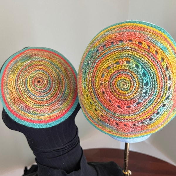 Spring Kippot fine Merino Wool